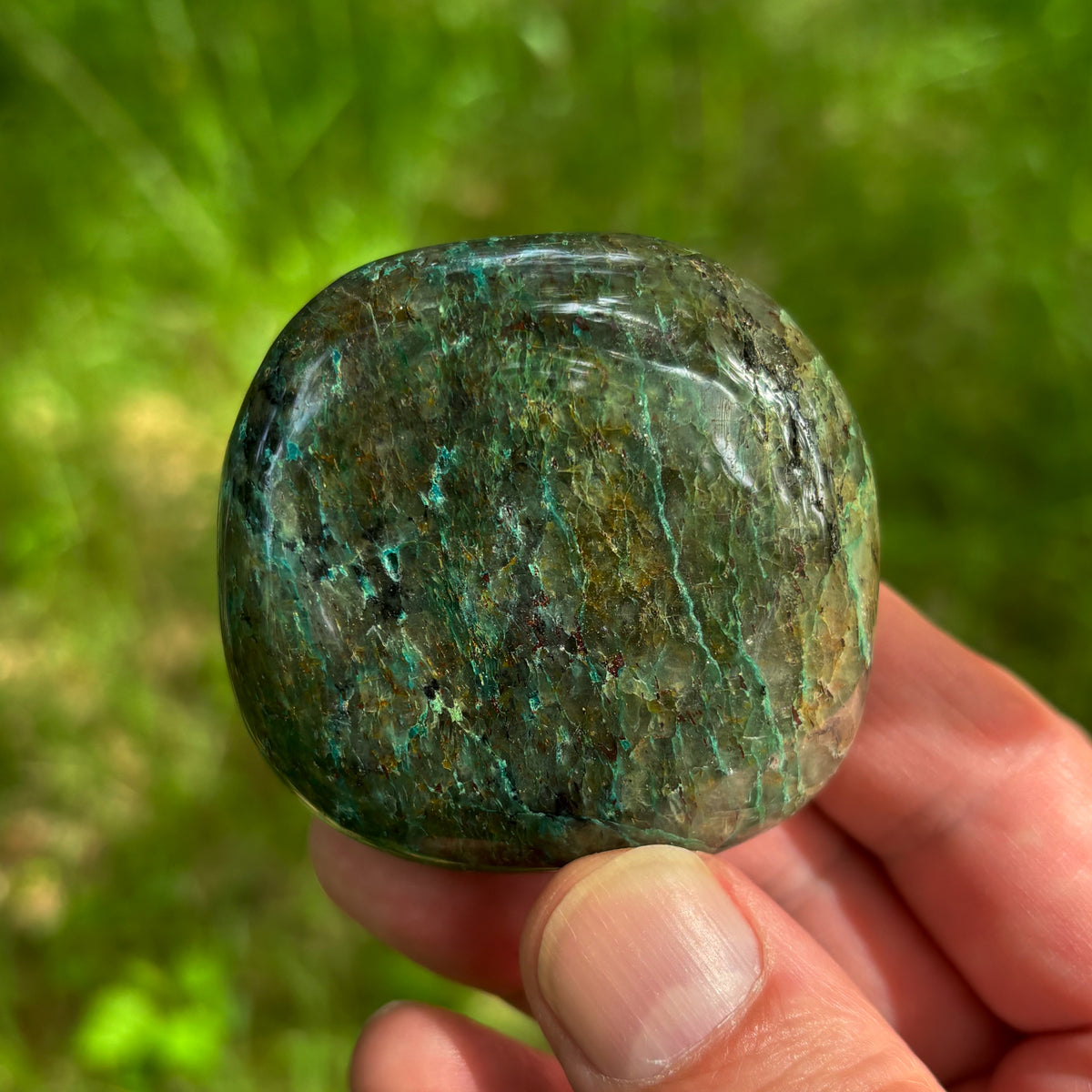 Krysokolla kämmenkivi 40–60 mm