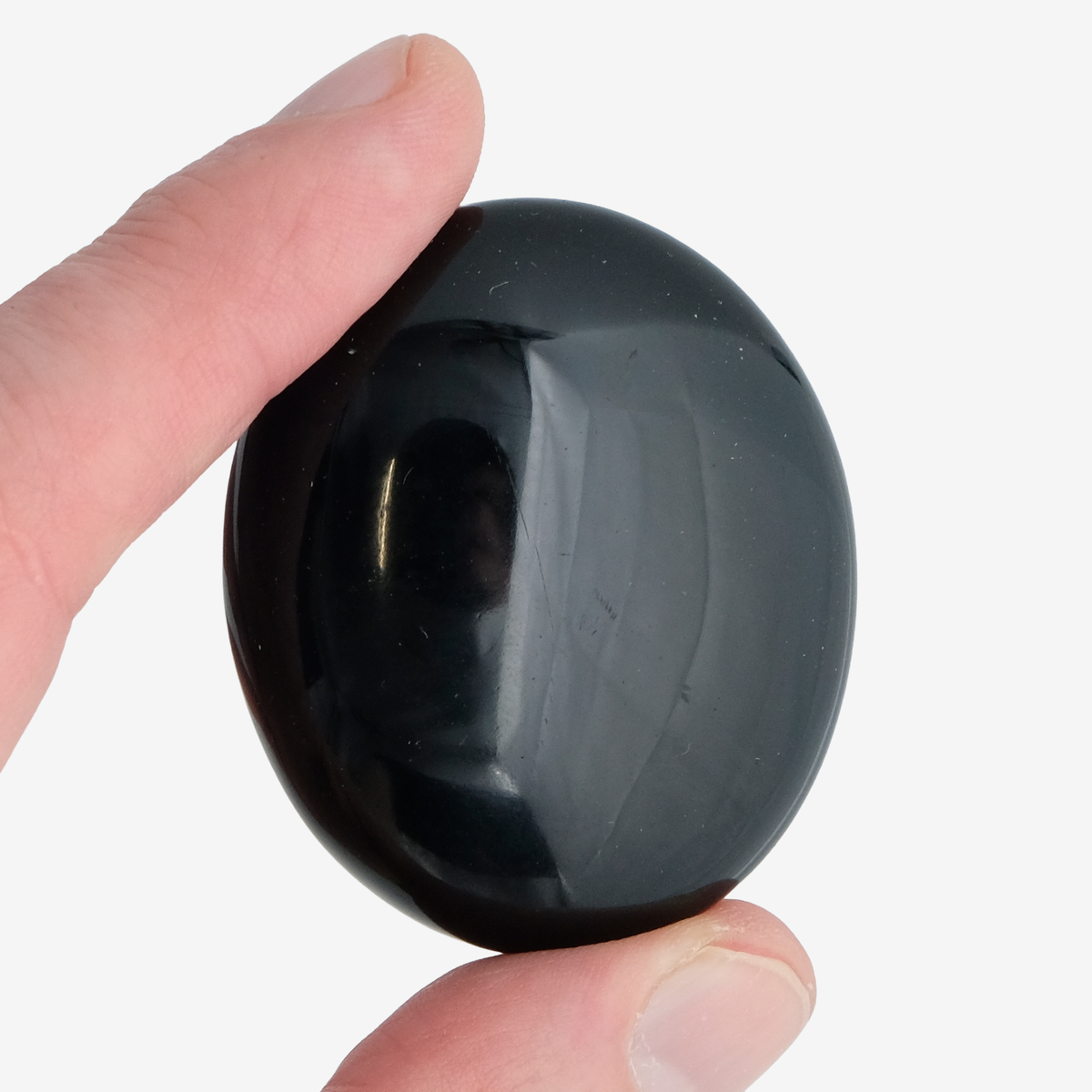 Musta obsidiaani kämmenkivi 55–60 mm