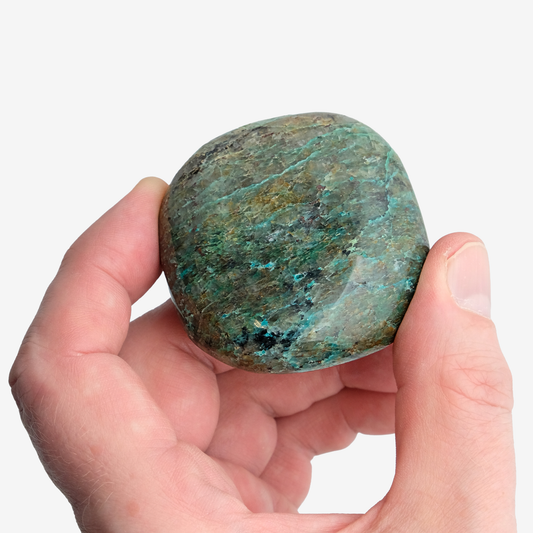 Krysokolla kämmenkivi 40–60 mm